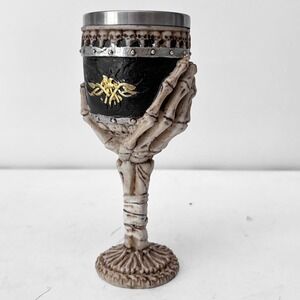 Graveyard Ossuary Skeletal Hand Grasping 6oz Wine‎ Chalice Goblet